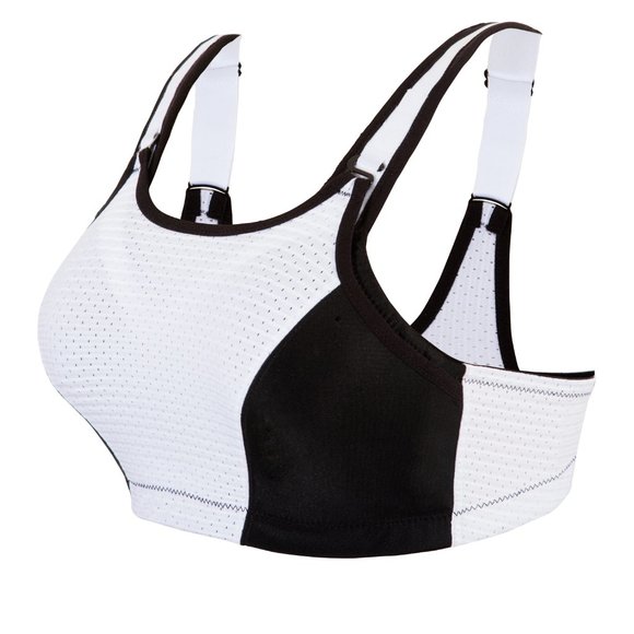 Set of 3! 32F Glamorise SPORT Bra (DOUBLE-LAYER) Wicking (UNDERWIRED) WHITE NEW - Picture 2 of 15